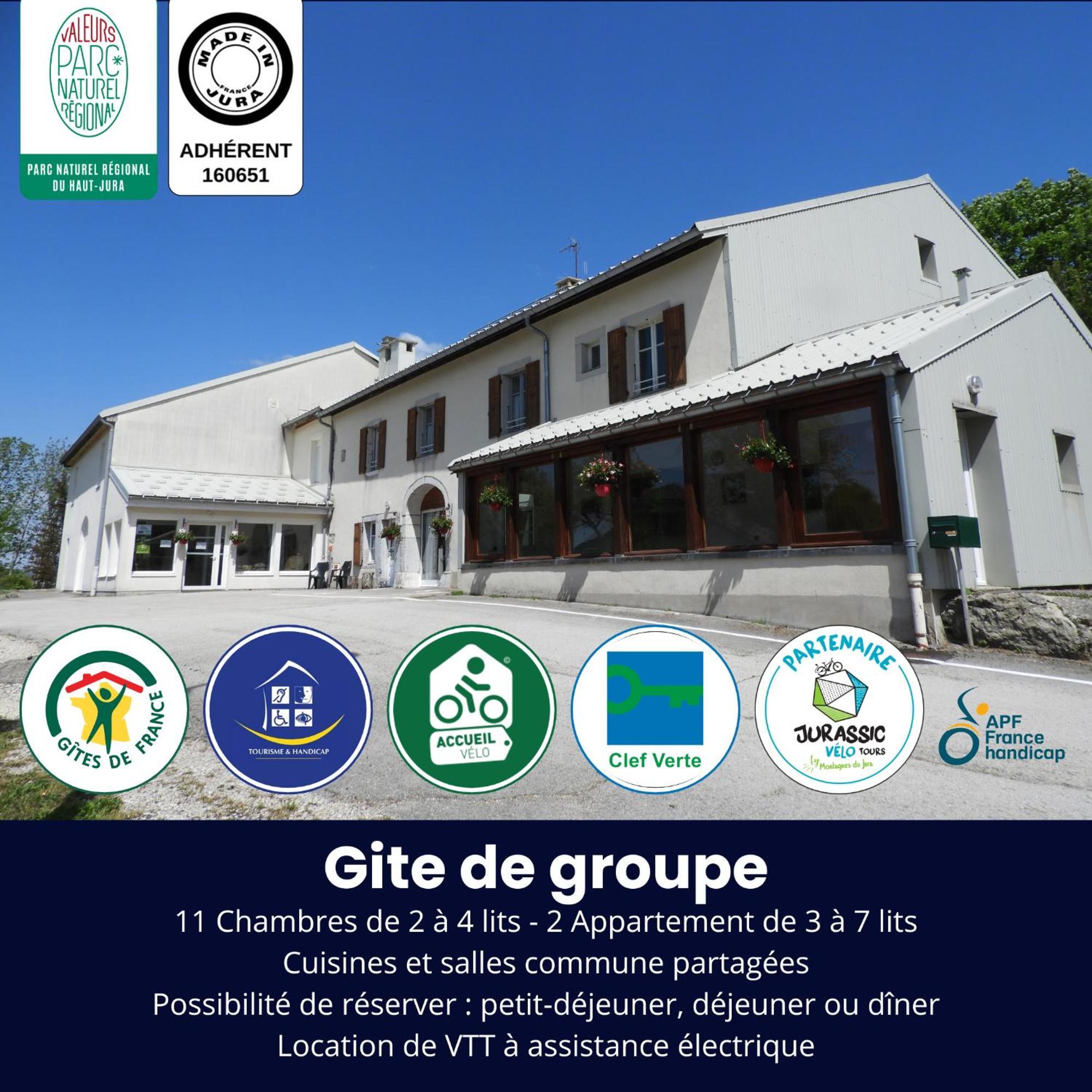 Apf France Handicap - Ferme Leonie Saint-Laurent-en-Grandvaux Exterior foto